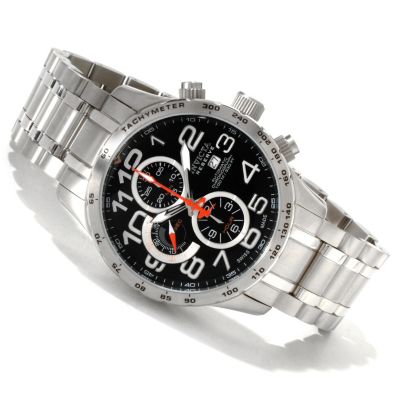 607-296 - Invicta Reserve Men's Military Swiss Made Automatic Bracelet Watch w/ 3-Slot Dive Case