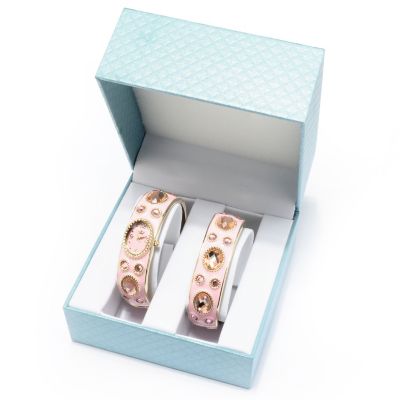 607-394 - Lady Diva Women's Quartz Bangle Bracelet Watch w/ Coordinating Bangle