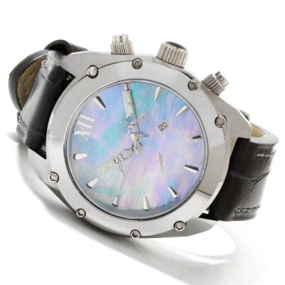 607-452 - Android Men's Virtuoso Swiss Quartz Chronograph Mother-of-Pearl Strap Watch