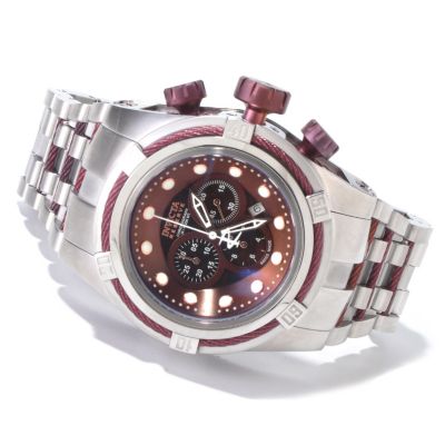 607-459 - Invicta Reserve Men's Bolt Zeus Swiss Chronograph Mother-of-Pearl Bracelet Watch