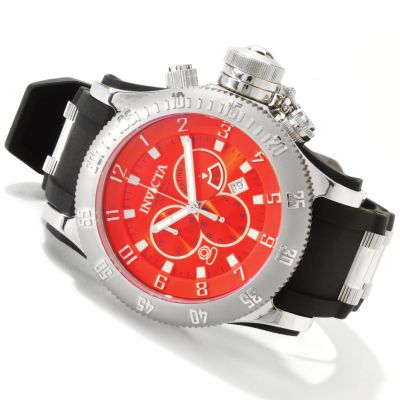 607-546 - Invicta Men's Russian Diver Off Shore Anniversary Edition Quartz Strap Watch w/ 8-Slot Dive Case