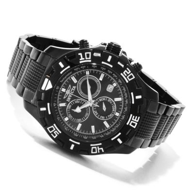INVICTA MENS PYTHON SPORT QUARTZ CHRONO BRACLET WATCH w/ 3 SLOT BOX