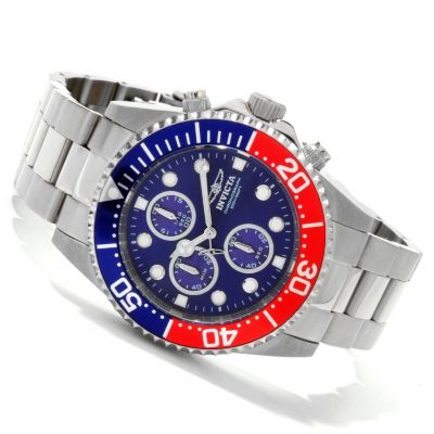 INVICTA MEN'S PRO DIVER QUARTZ CHRONOGRAPH STAINLESS BRACELET WATCH W/ BOX
