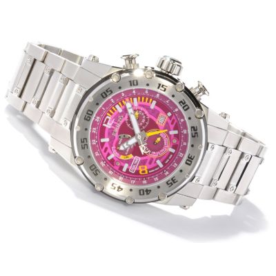 RENATO MEN'S BUZO SWISS MULTIFUNCTION SILVERTONE BRACELET WATCH