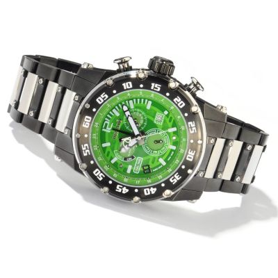RENATO MEN'S BUZO SWISS MULTIFUNCTION BLACK/SILVER BRACELET WATCH