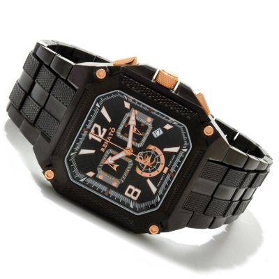 607-701 - Renato Men's Cougar Limited Edition Swiss Quartz Chronograph Stainless Steel Bracelet Watch