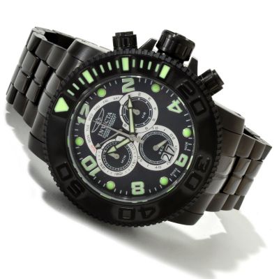 607-750 - Invicta Men's Sea Hunter Swiss Quartz Chronograph Mother-of-Pearl Dial Bracelet Watch