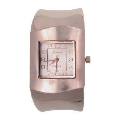 608-478 - Geneva Platinum Women's Copper Bracelet Watch