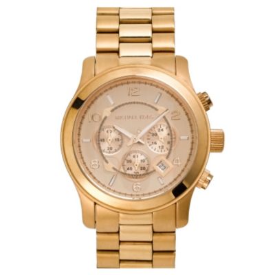 610-087 - Michael Kors Men's Runway Quartz Chronograph Rose-tone Bracelet Watch