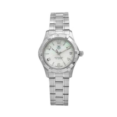 610-378 - Tag Heuer Aquaracer Women's Swiss Quartz Round Mother-of-Pearl Dial Bracelet Watch