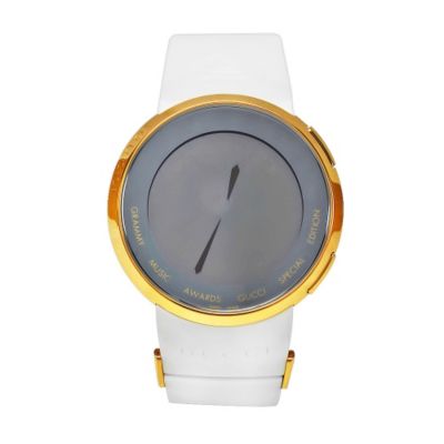 611-353 - Gucci Men's Swiss Quartz Digital Limited Edition Grammy Music Awards White Rubber Strap Watch