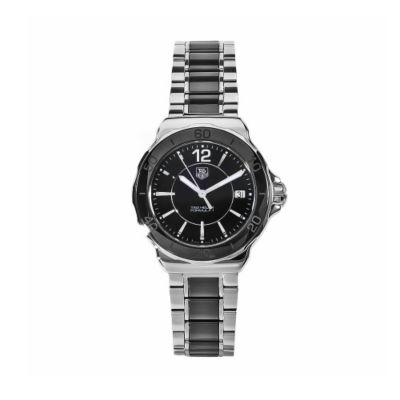 611-590 - Tag Heuer Women's Formula 1 Swiss Quartz Black Dial Stainless Steel Bracelet Watch