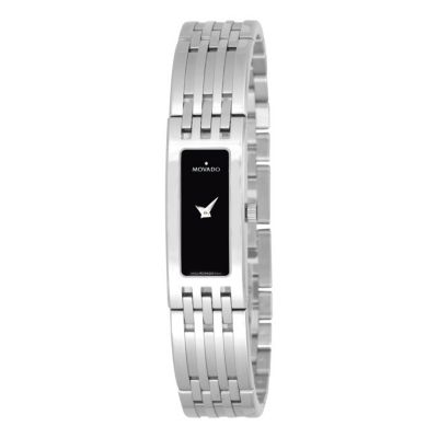 612-136 - Movado Women's Esperanza Baguette Swiss Quartz Stainless Steel Bracelet Watch 