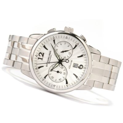 612-160 - St&uuml;hrling Original Men's Elite Chronograph Stainless Steel Watch