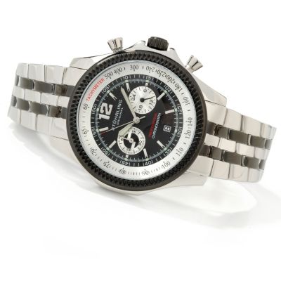 612-171 - St&uuml;hrling Original Men's Targa Elite Chronograph Stainless Steel Watch