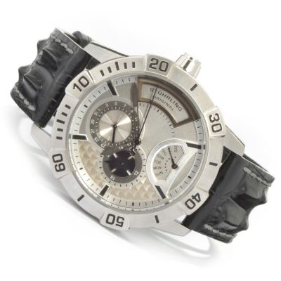 612-189 - St&uuml;hrling Original Men's Gen-Y Leather Strap Watch