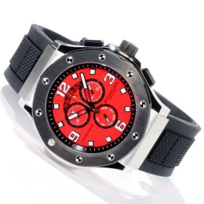 612-224 - St&uuml;hrling Original Men's Apocalypse Grand Quartz Chronograph Rubber Strap Watch