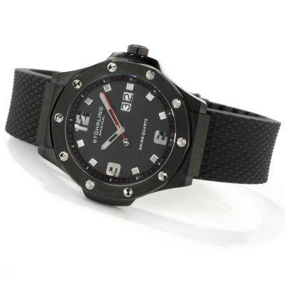 612-917 - St&uuml;hrling Original Men's Apocalypse Big Date Rubber Strap Watch