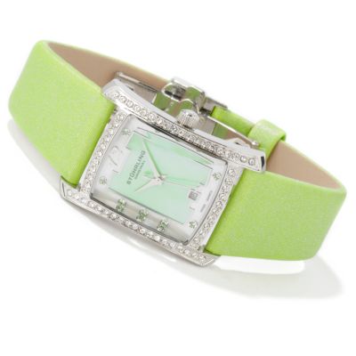 612-937 - St&uuml;hrling Original Women's Gatsby Girl Swiss Quartz Leather Strap Watch