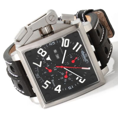 612-999 - Ingersoll Men's Bison No. 11 Automatic Leather Strap Watch
