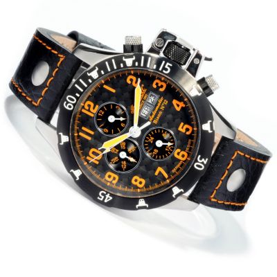613-001 - Ingersoll Men's Bison No. 12 Automatic Leather Strap Watch