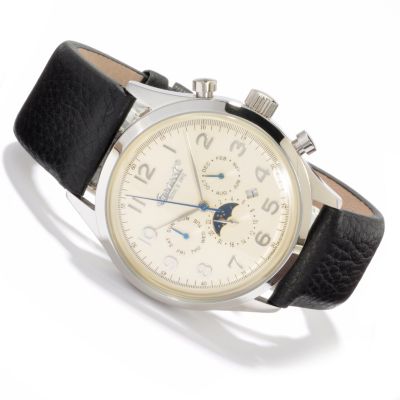 613-011 - Ingersoll Men's Union Automatic Leather Strap Watch