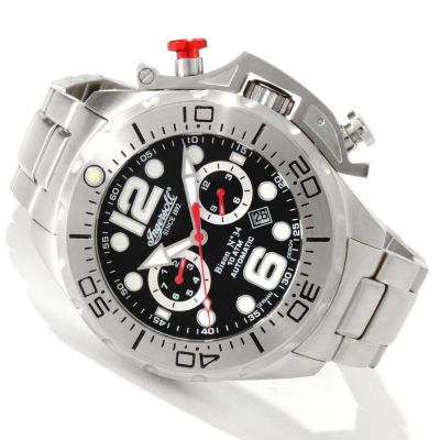 613-039 - Ingersoll Men's Morgan Bison No. 34 Automatic Stainless Steel Bracelet Watch