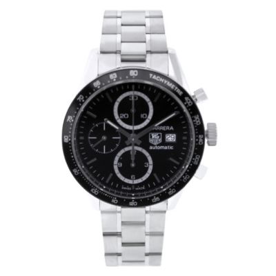 613-336 - Tag Heuer Men's Carrera Swiss Made Quartz Chronograph Stainless Steel Bracelet Watch