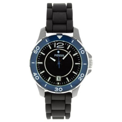 613-458 - Fossil Women's Classic Quartz Silicone Strap Watch