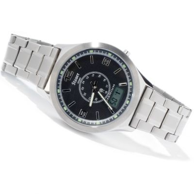 STAUER TITANIUM ATOMIC BRACELET WATCH