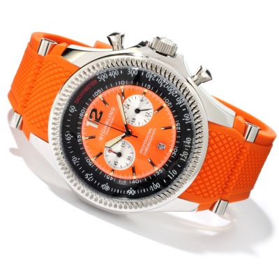 613-917 - St&uuml;hrling Original Men's Targa Sport Quartz Chronograph Rubber Strap Watch