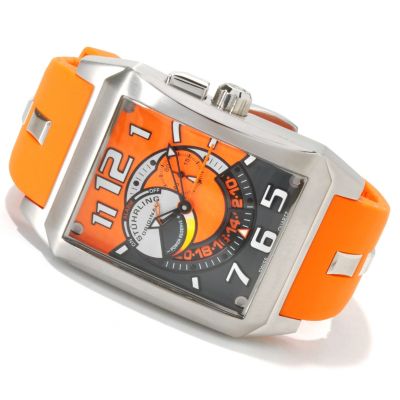 614-092 - St&uuml;hrling Original Men's Madman Complex Quartz Rubber Strap Watch
