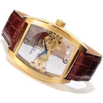 Stuhrling Original Men's Millenia Ravine Mechanical Bridge Watch