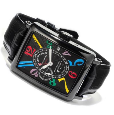 Stuhrling Original Men's Empire Ozzie Automatic Leather Strap Watch
