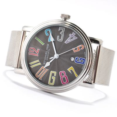 Stuhrling Original Men's Roulette Elite Quartz Mesh Bracelet Watch