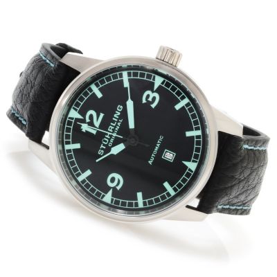 STSTL WTCH STUHRLING ORIGINAL GENTS TUSKEGEE FLIER AUTOMATIC