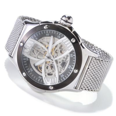 STSTL WTCH STUHRLING ORIGINAL MEN'S ALPINE SLALOM SKELETON AUTOMATIC
