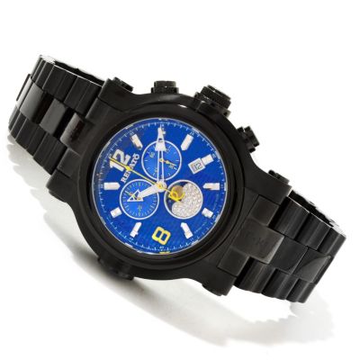 616-676 - Renato Men's T-Rex Limited Edition Swiss Quartz Chronograph Moon Phase Bracelet Watch