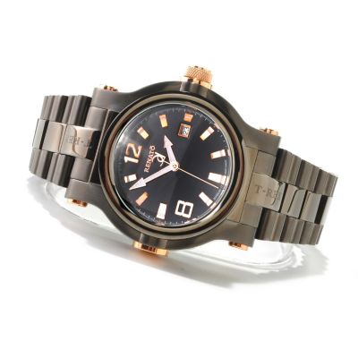 616-683 - Renato Men's T-Rex Swiss Quartz Stainless Steel Bracelet Watch