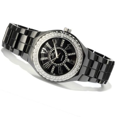 ONISS WOMEN'S LAFAYETTE MOP DIAL CERAMIC BRACELET WATCH