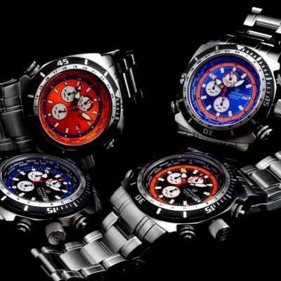 Deep Blue Men's World Timer