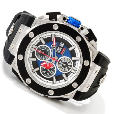 GV2 Men's Corsaro Swiss Made Quartz Chronograph Rubber Strap Watch