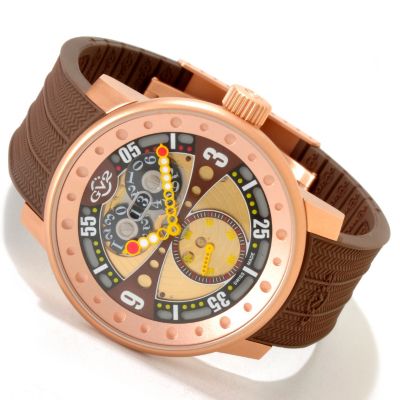 617-054 - GV2 By Gevril Men's Powerball Limited Edition Swiss Made Quartz Strap Watch