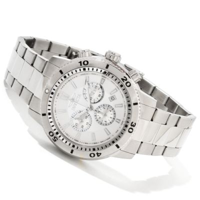INVICTA SPECIALTY CLASSIC QUARTZ CHRONOGRAPH STAINLESS BRACELET WATCH