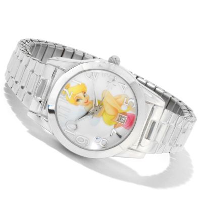 Tinker Bell Classic Silvertone Expansion Watch w/ Date