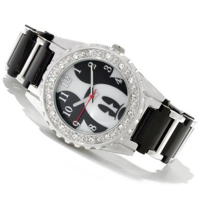 Mickey Peek-a-Boo Metal & Acrylic Bracelet Watch