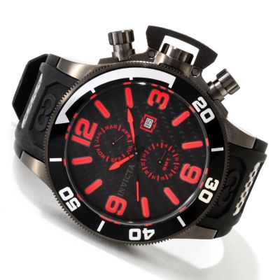 INVICTA MEN'S CORDUBA QUARTZ CARBON FIBER DIAL STRAP WATCH