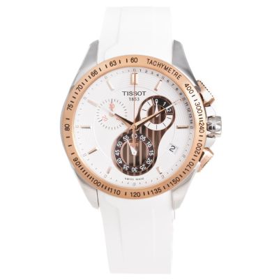617-210 - Tissot Men’s T-Sport Racing Swiss Made Quartz Chronograph White Rubber Strap Watch