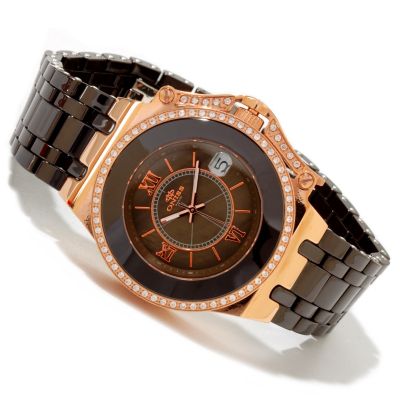 ONISS WOMEN'S FANTASY COLLECTION CERAMIC MOP DIAL SWISS MVMT BRACELET WATCH