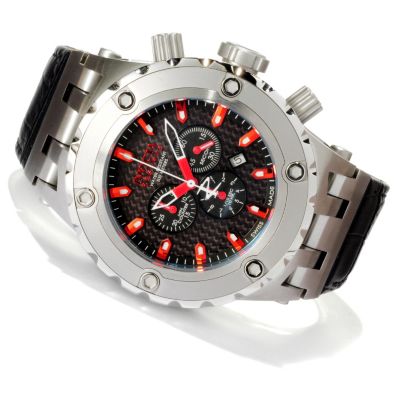 617-335 - Invicta Reserve Men's Specialty Subaqua Swiss Quartz Chronograph Carbon Fiber Dial Strap Watch
